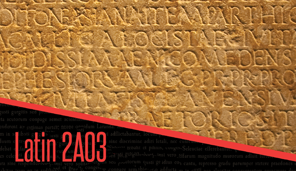 LATIN 1Z03: Beginner's Latin I (F2020, White & Eilers)